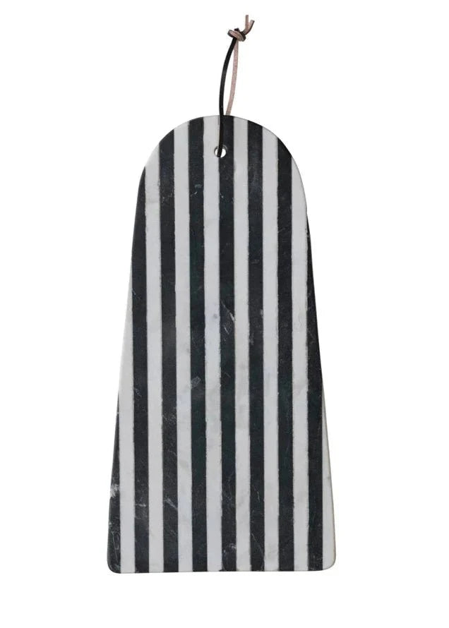 Planche à découper en marbre | Motifs à rayures