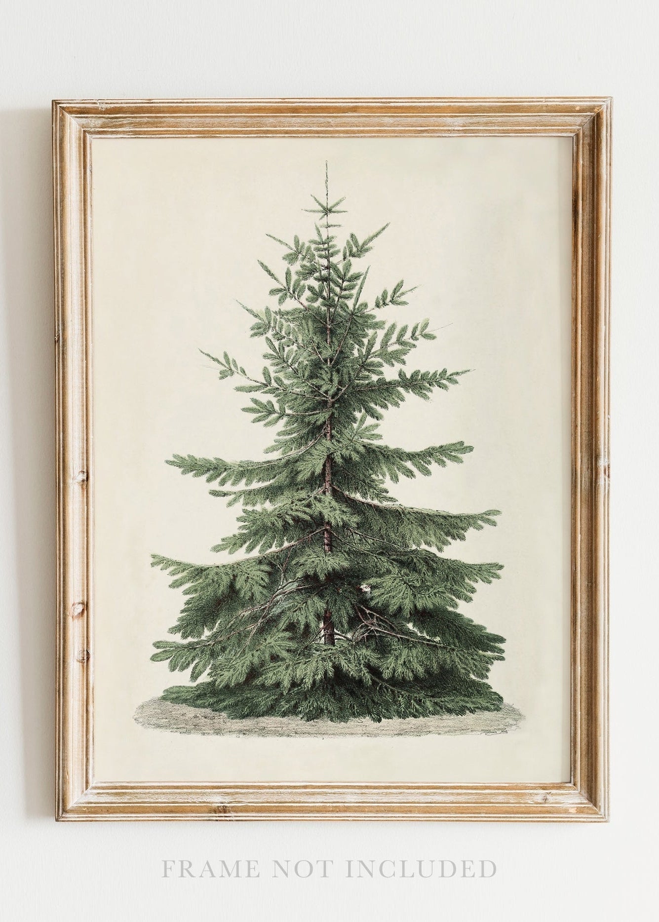 Affiche murale vintage d'arbre de Noël