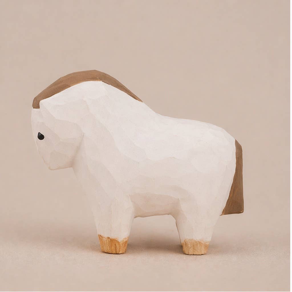Figurine décorative de cheval | Sculptée à la main