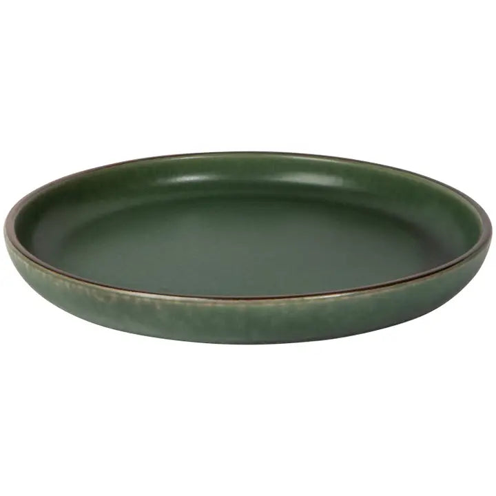 Assiette en grès artisanal Mosswood – Style nature & forêt
