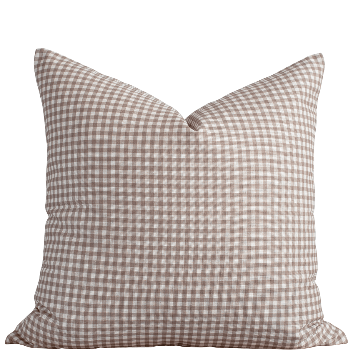 Housse de coussin Elodie | Vichy taupe