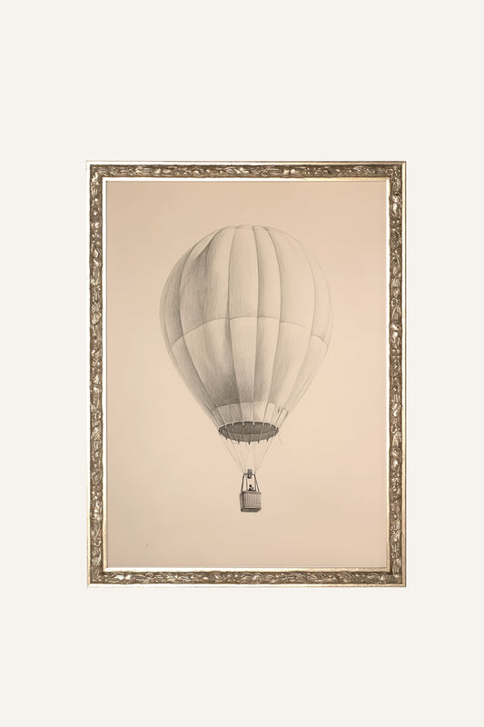RÊVE AÉRIEN, CADRE VINTAGE ARGENT