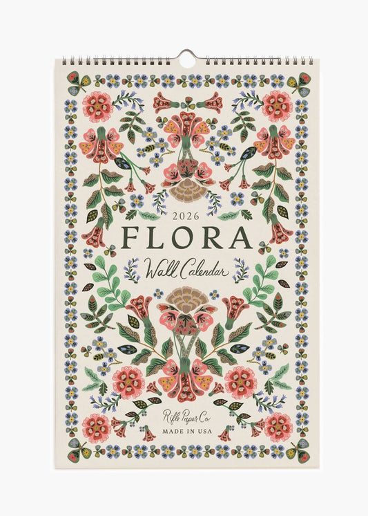 Calendrier mural Flora 2026