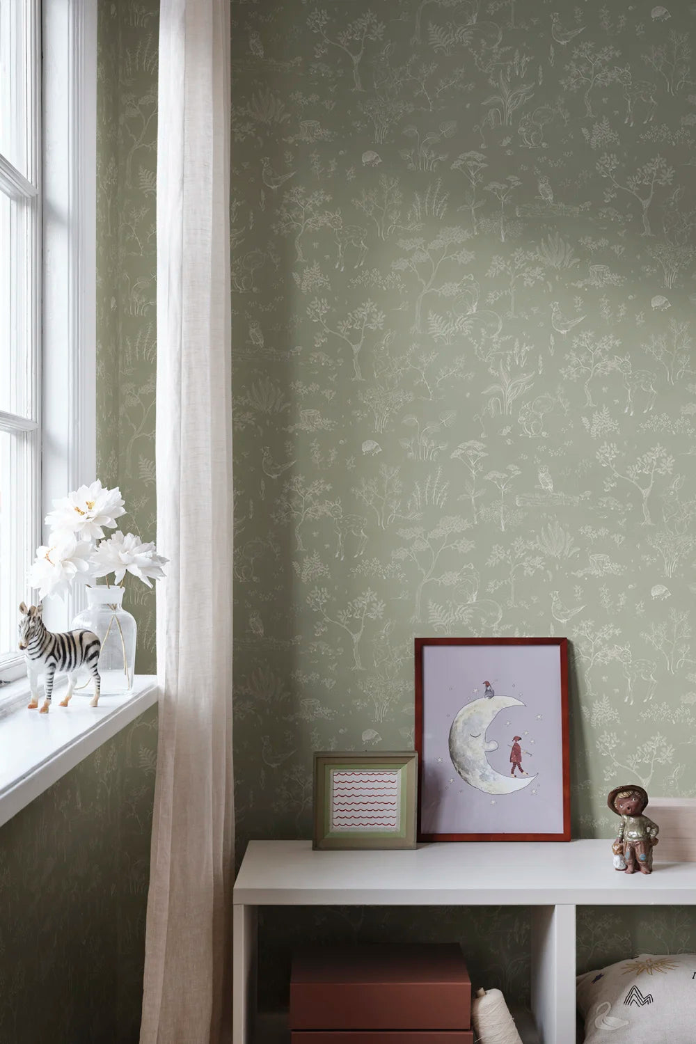 Papier peint Hollie | Pistachio
