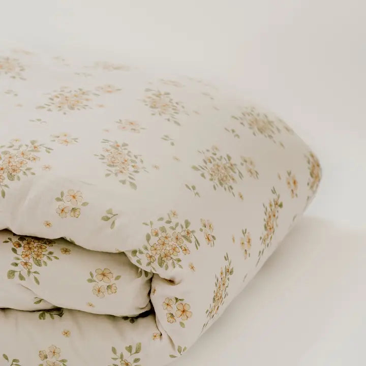 Ensemble literie Flora pour lit simple | Fleurs anciennes
