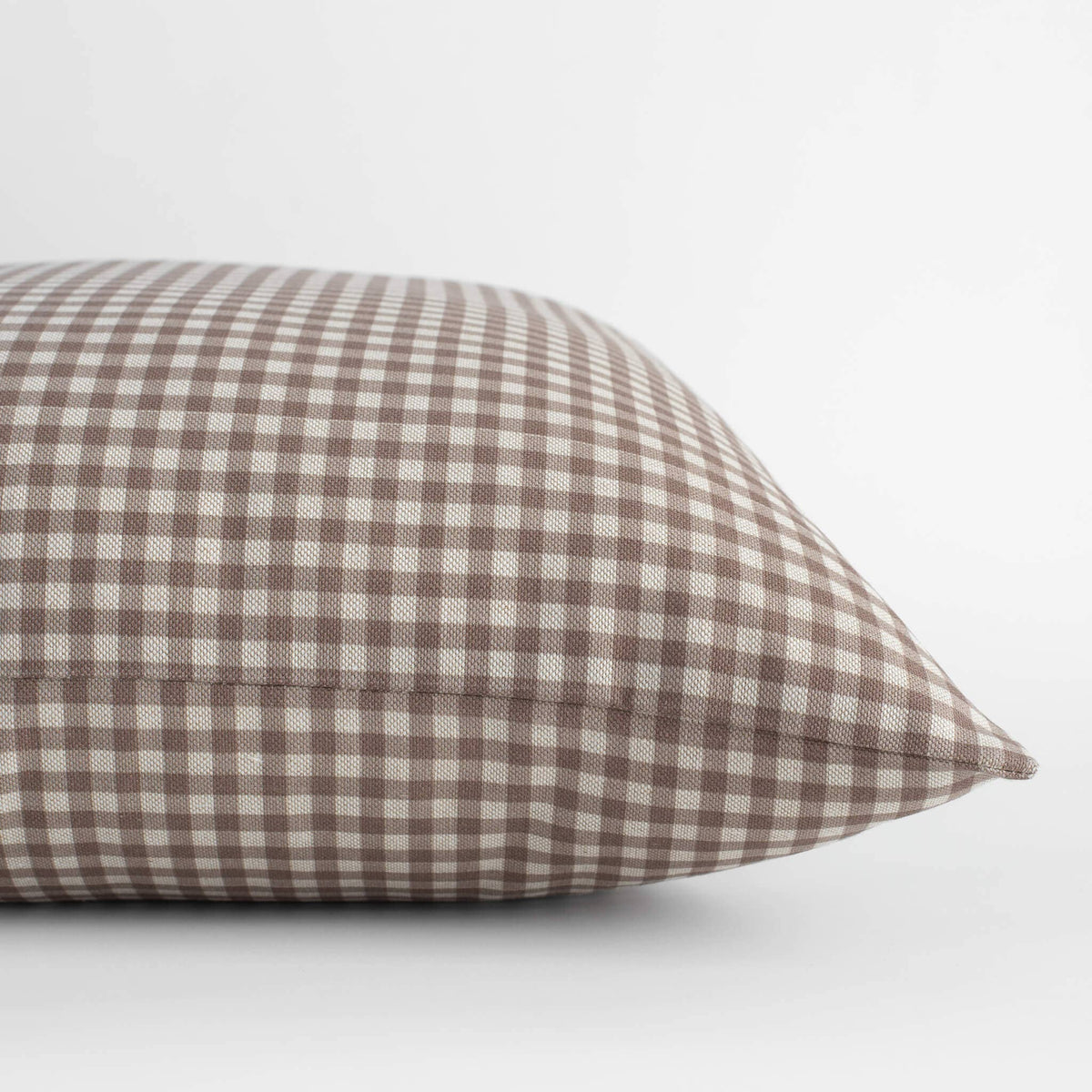 Housse de coussin Elodie | Vichy taupe