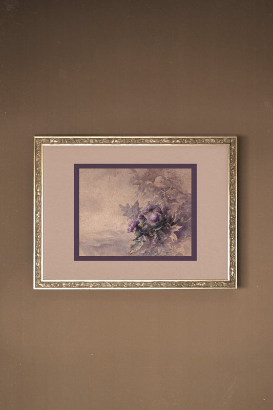 WILD VELVET, Oeuvre sur toile rigide, encadré Vintage Argent