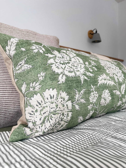 Housse de coussin Hope | Vert Basilic