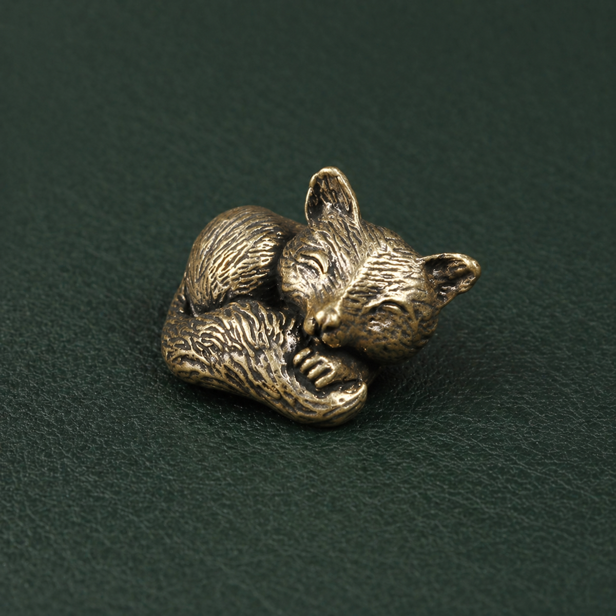 Figurine Le Renard en laiton antique | Collection "Porte-bonheur