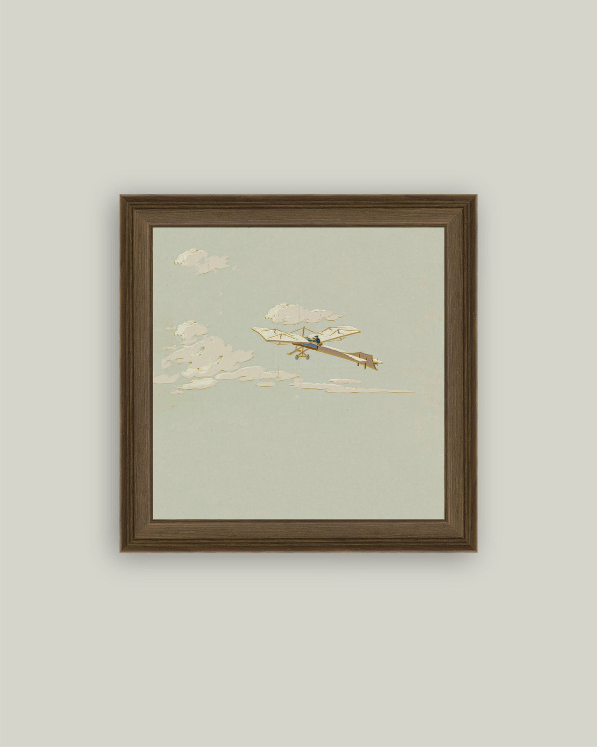Cadre vintage | L’aviateur dans les nuages