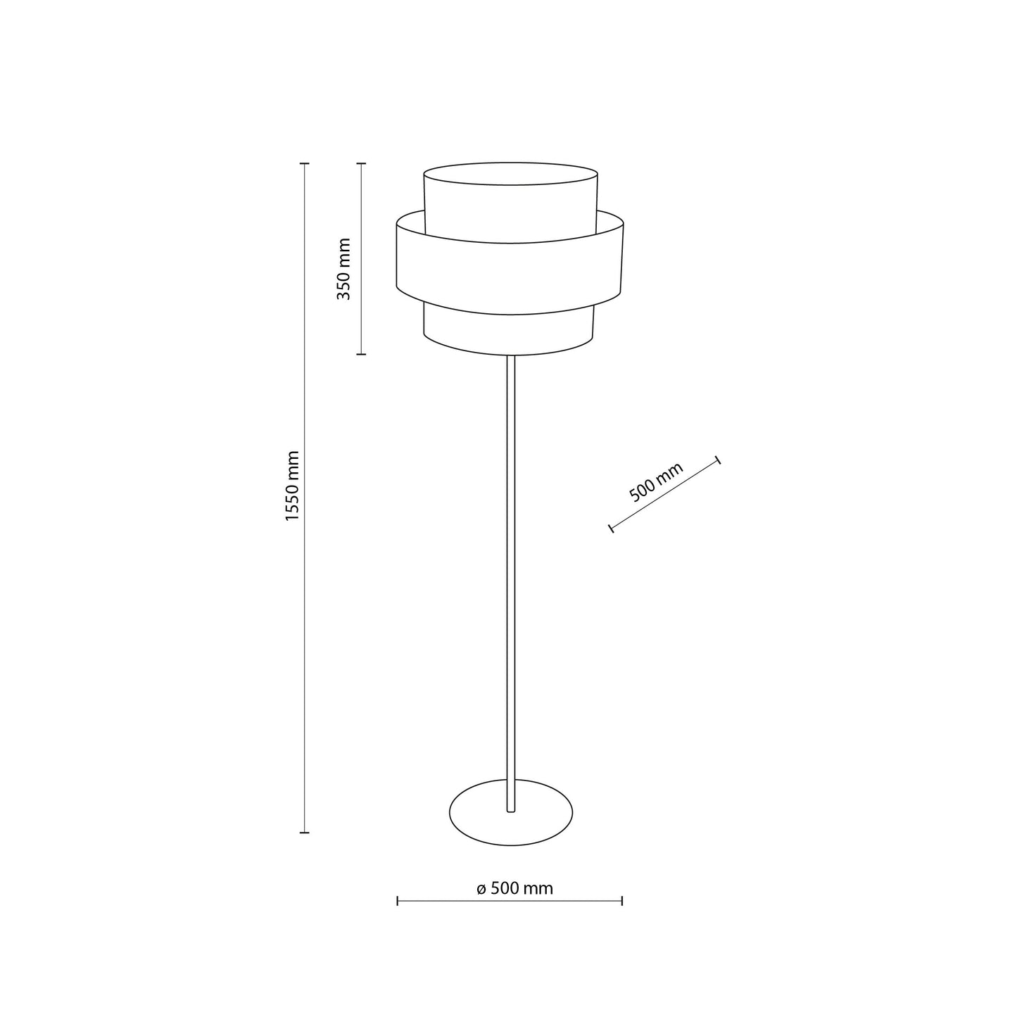 Lampadaire CALISTO JUTE Naturel