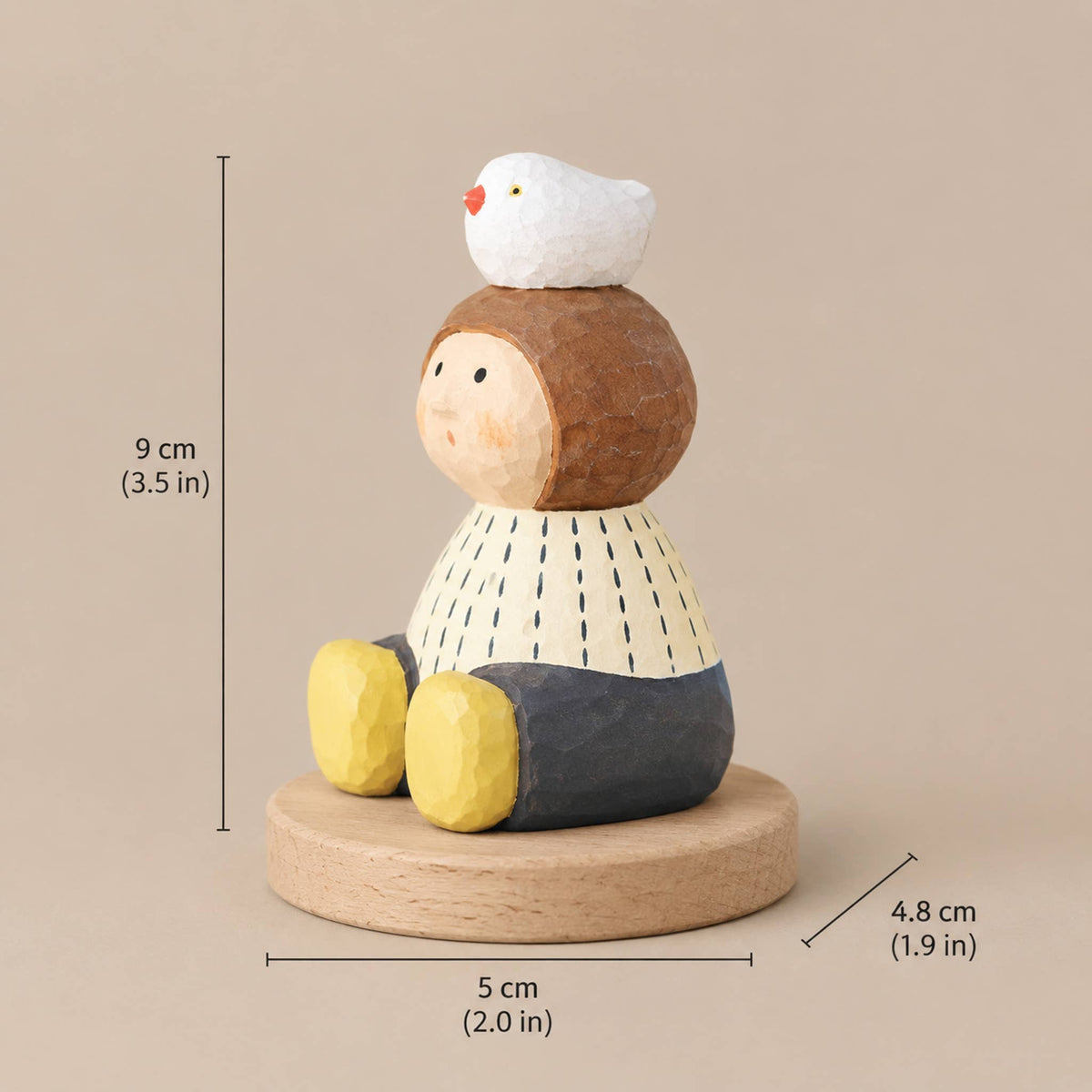 Figurine Oscar et Pilou | Sculptée à la main