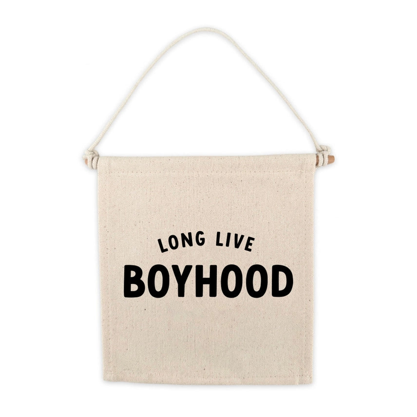 Bannière décorative « Long Live Boyhood » | En toile