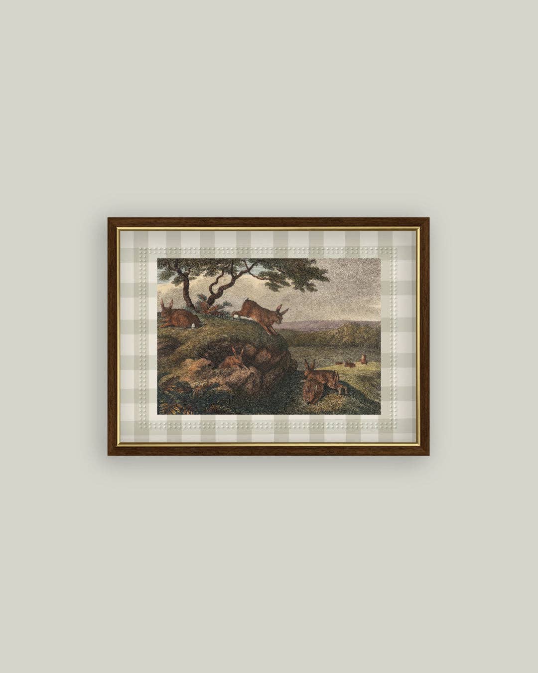 Cadre vintage | Les lièvres de la forêt