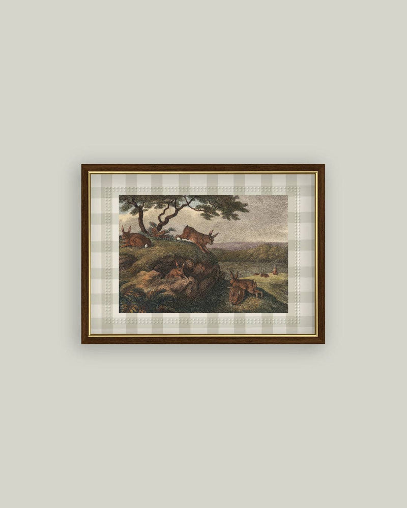 Cadre look vintage | Les lièvres de la forêt