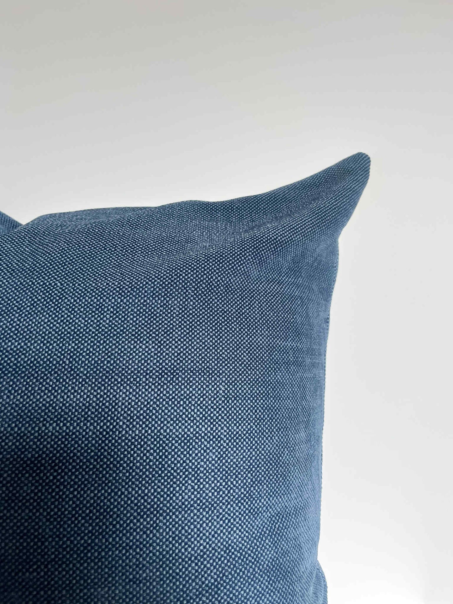 Housse de coussin Angie |  bleu texturé