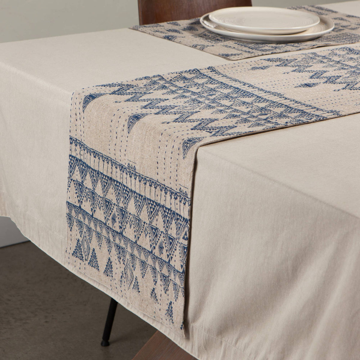 Chemin de table Indira | Bleu