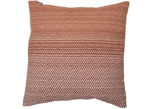 Housse de coussin dégradée à chevrons | Terra cotta