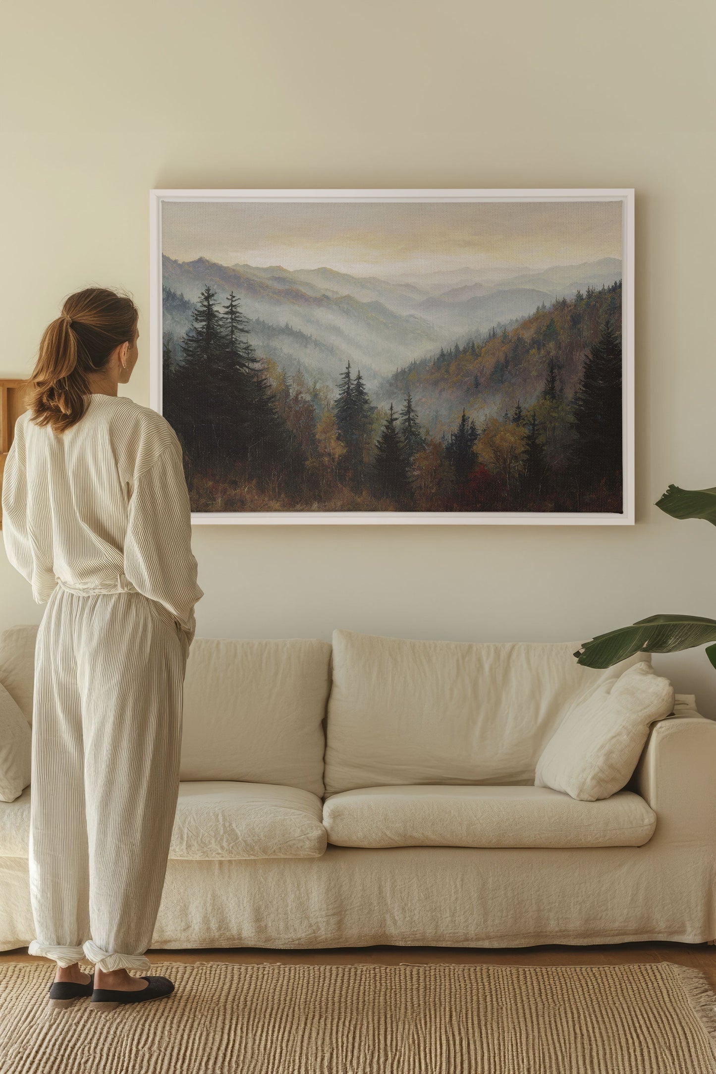 MOUNTAIN MORNING II, Oeuvre sur toile étirée