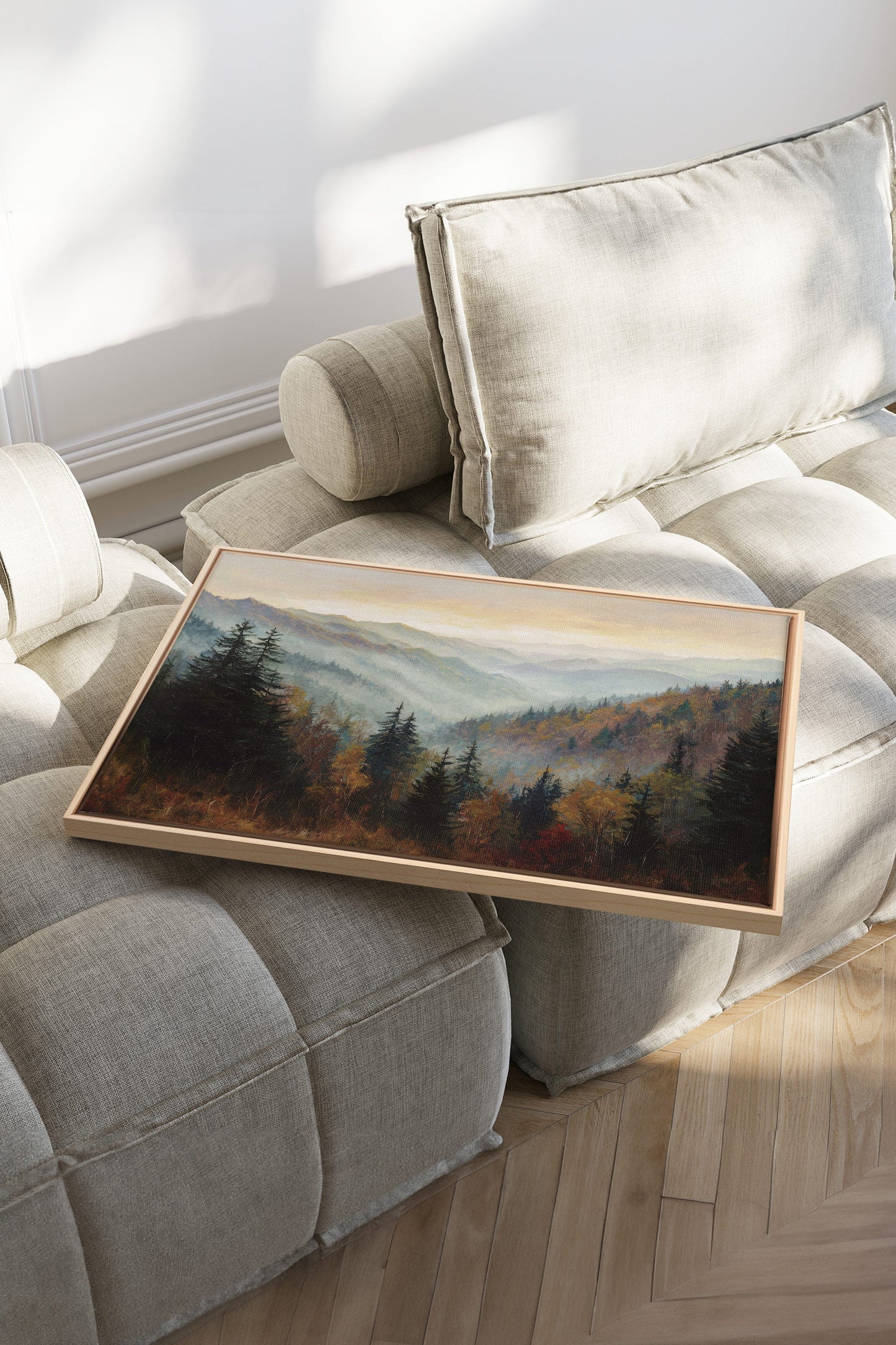 MOUNTAIN MORNING II, Oeuvre sur toile étirée