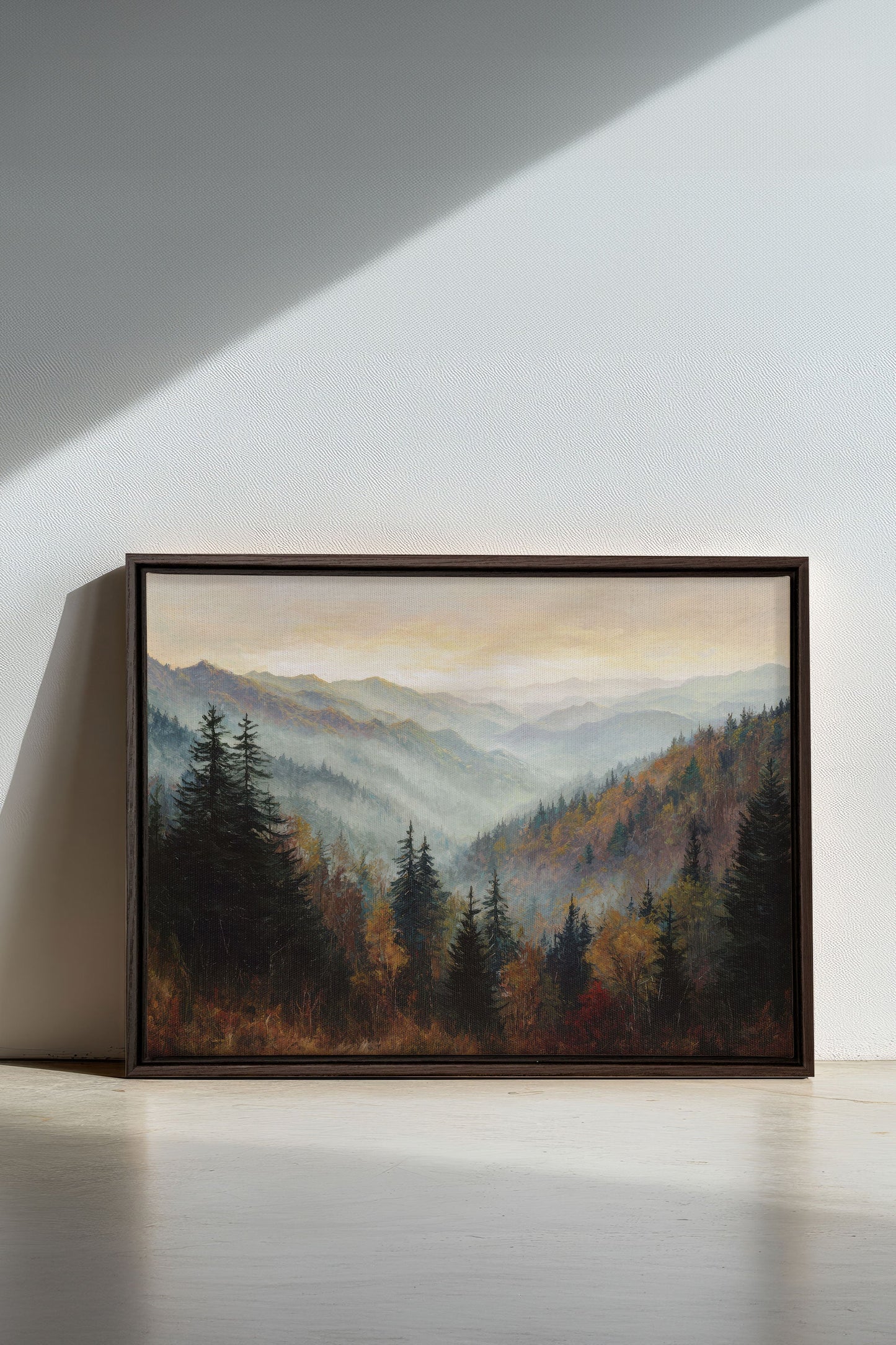 MOUNTAIN MORNING II, Oeuvre sur toile étirée