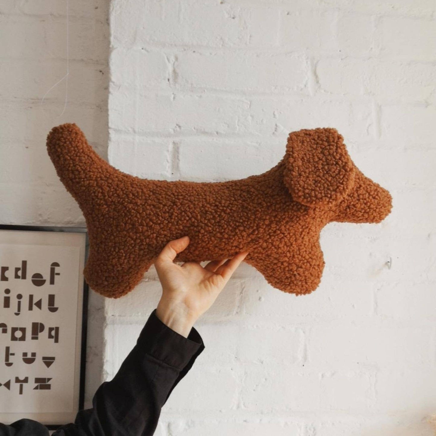 Coussin Peluche Teckel  HARVEY |  Rust
