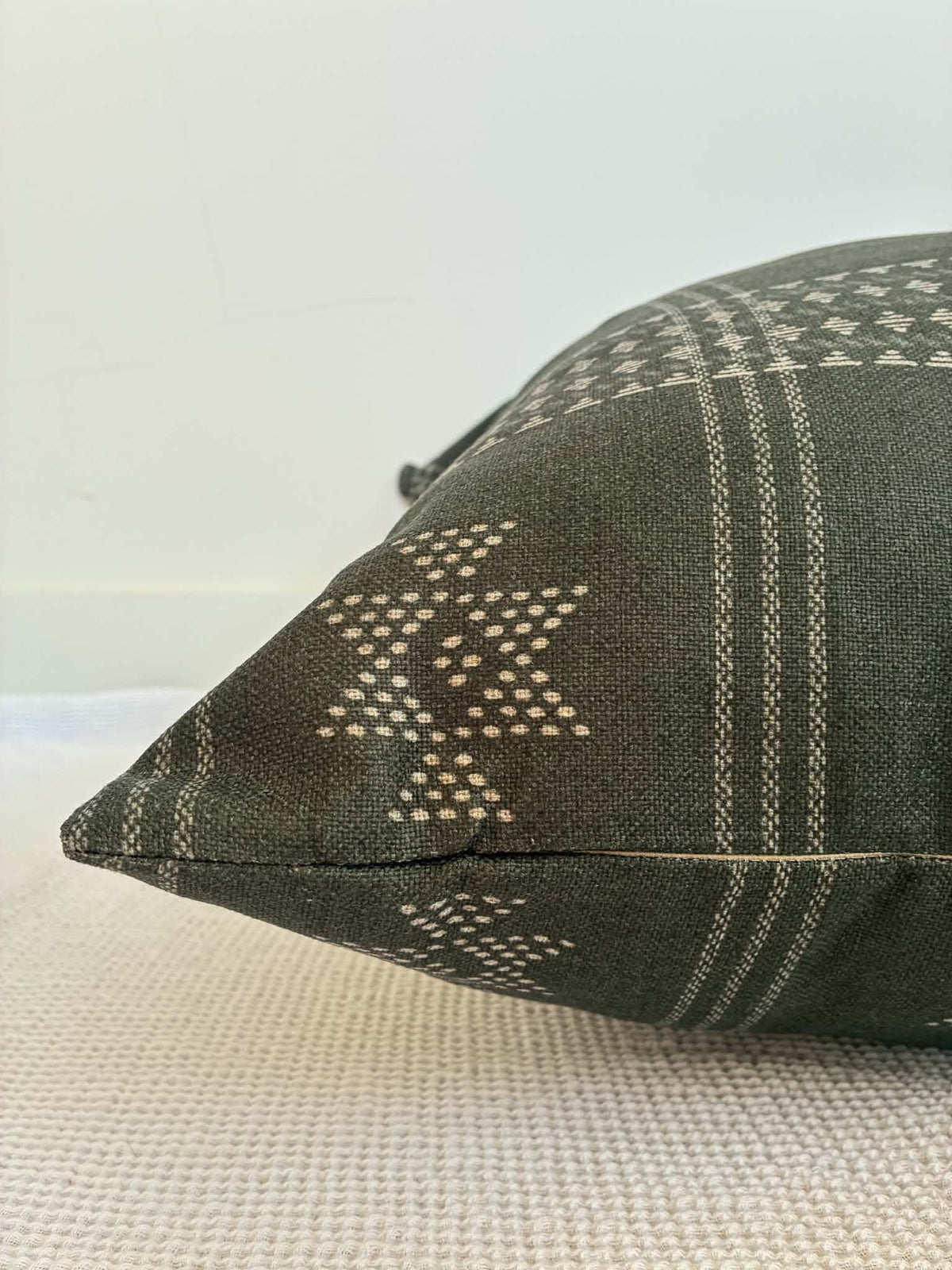 Housse de coussin Jade | Imprimé tissage