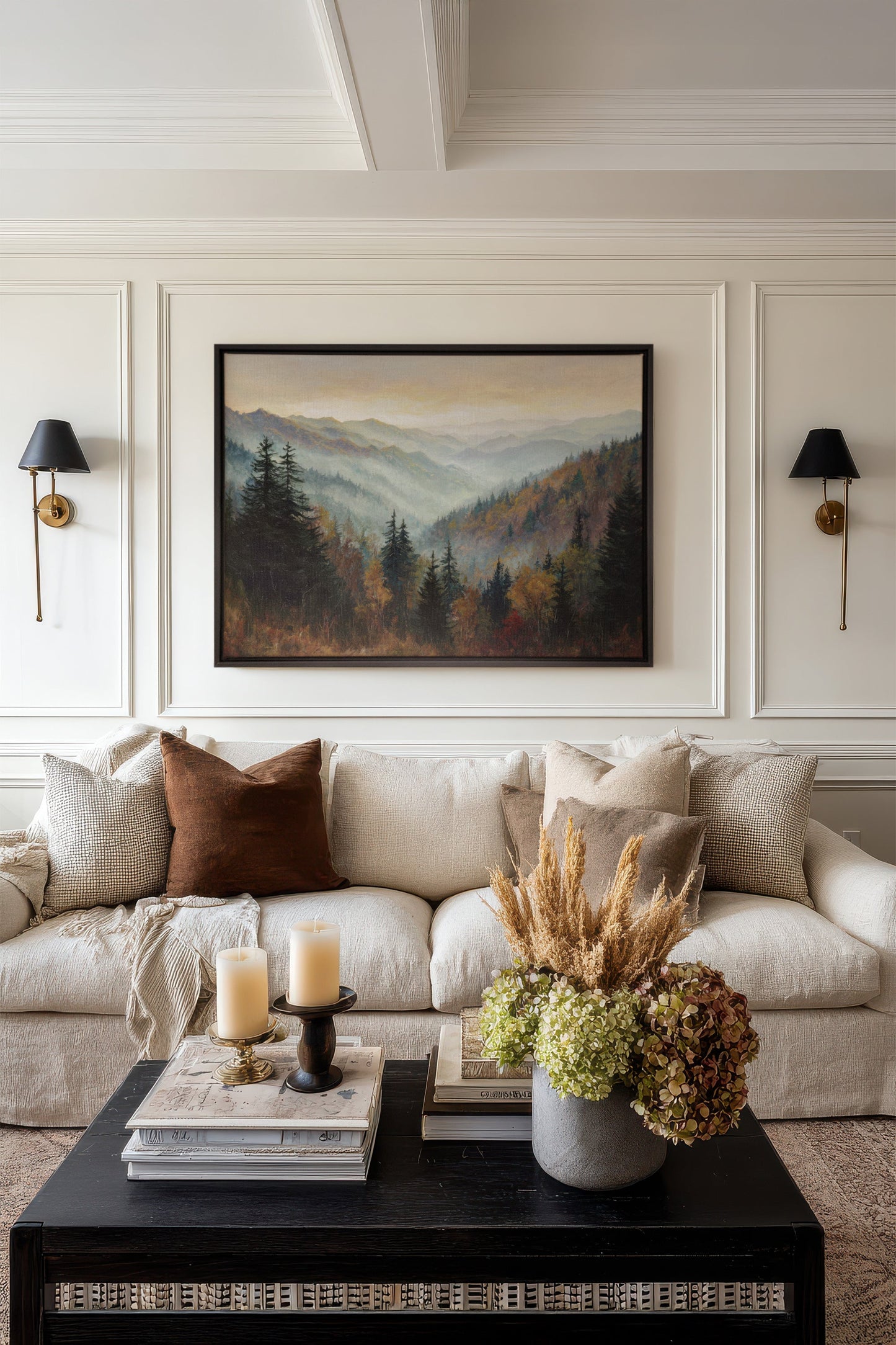 MOUNTAIN MORNING II, Oeuvre sur toile étirée