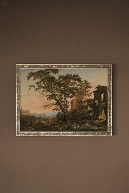 POUSSIÈRE D'EMPIRE, Oeuvre sur toile rigide, encadré Vintage Argent
