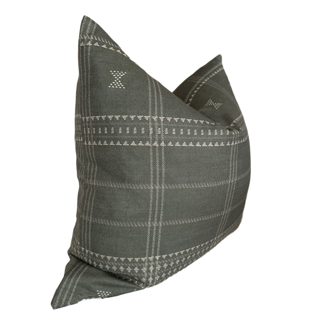 Housse de coussin Jade | Imprimé tissage