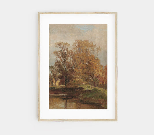Impression d'art vintage| Paysage d'automne