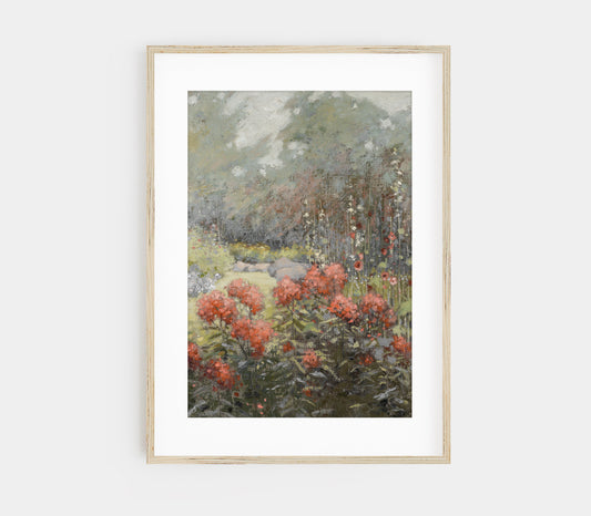 Impression d'art vintage | Paysage floral d'automne