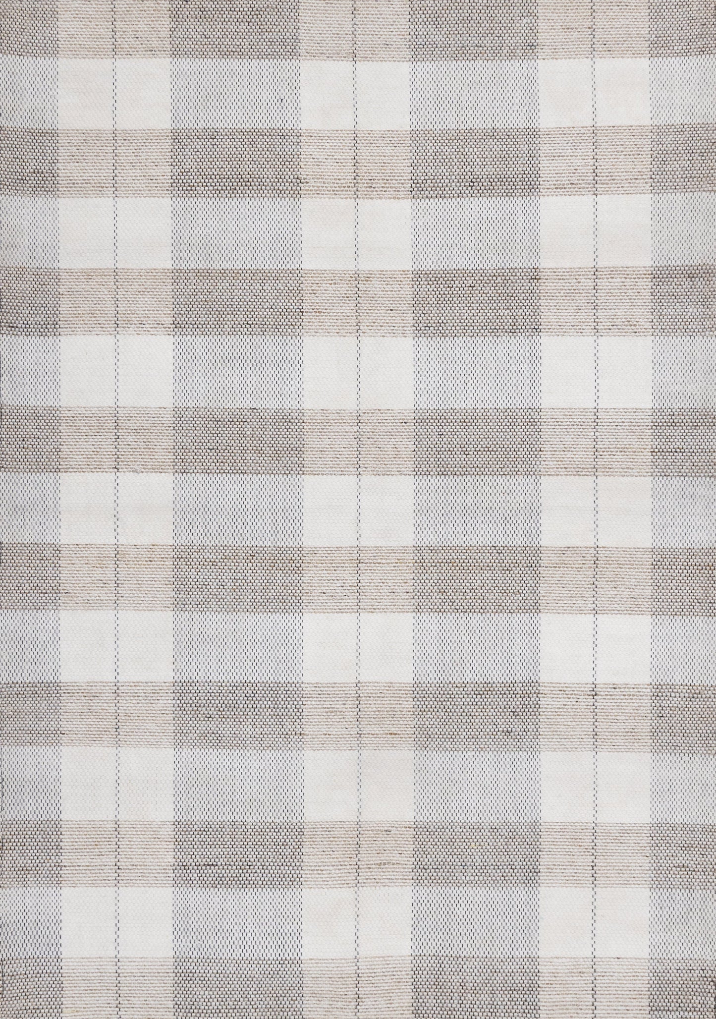 Tapis contemporain à carreaux géométriques | Crème