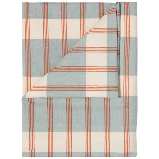 Nappe à carreaux | Bleu et rouillle