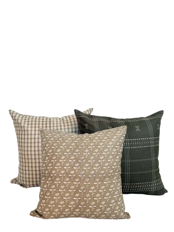 Housse de coussin Jade | Imprimé tissage