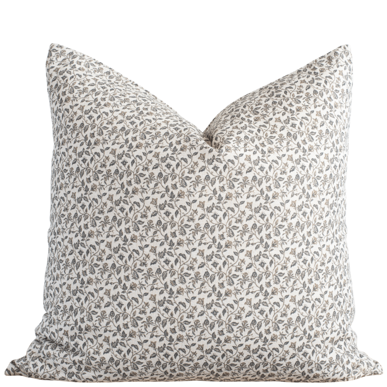 Housse de coussin Camille | Motif botanique neutre