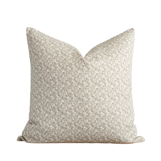 Housse de coussin Sylvie | Motif floral vert sauge