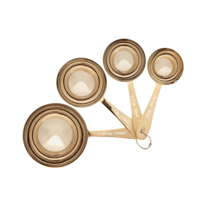 Set de 4 tasses à mesurer | Doré