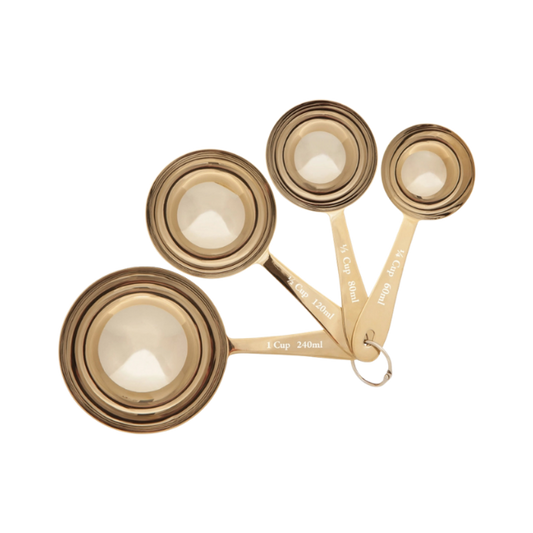 Set de 4 tasses à mesurer | Doré