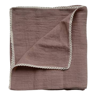 Couverture en mousseline | Bois de rose