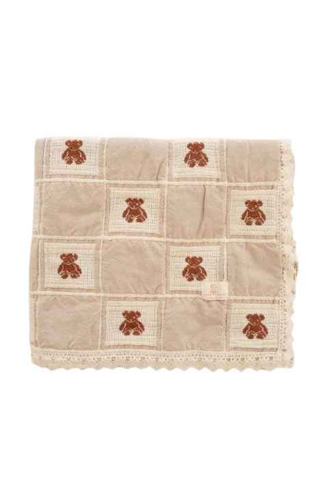 Bedspread - Bedspread | Coffee and mineral blue color