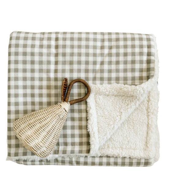 Couverture pour bébé | Vichy beige