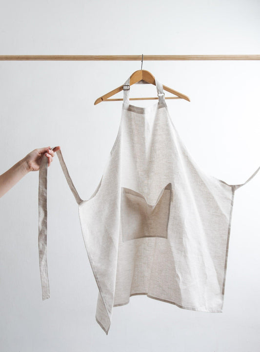 Tablier ajustable en lin | Avoine
