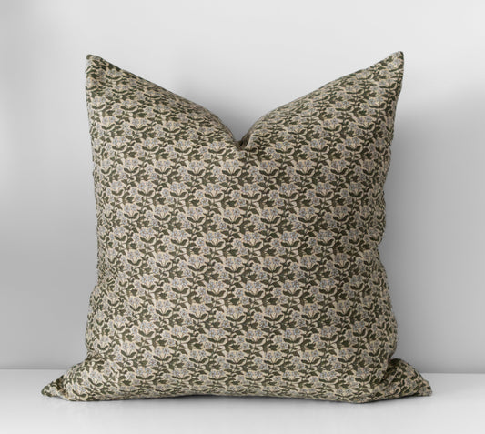 Sérénité | Housse de coussin à motif floral