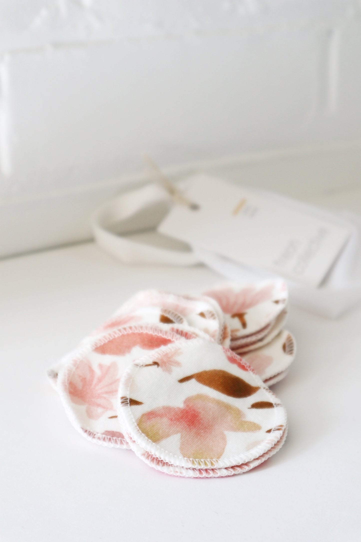 Tampons démaquilllants - Motifs floraux Juliette