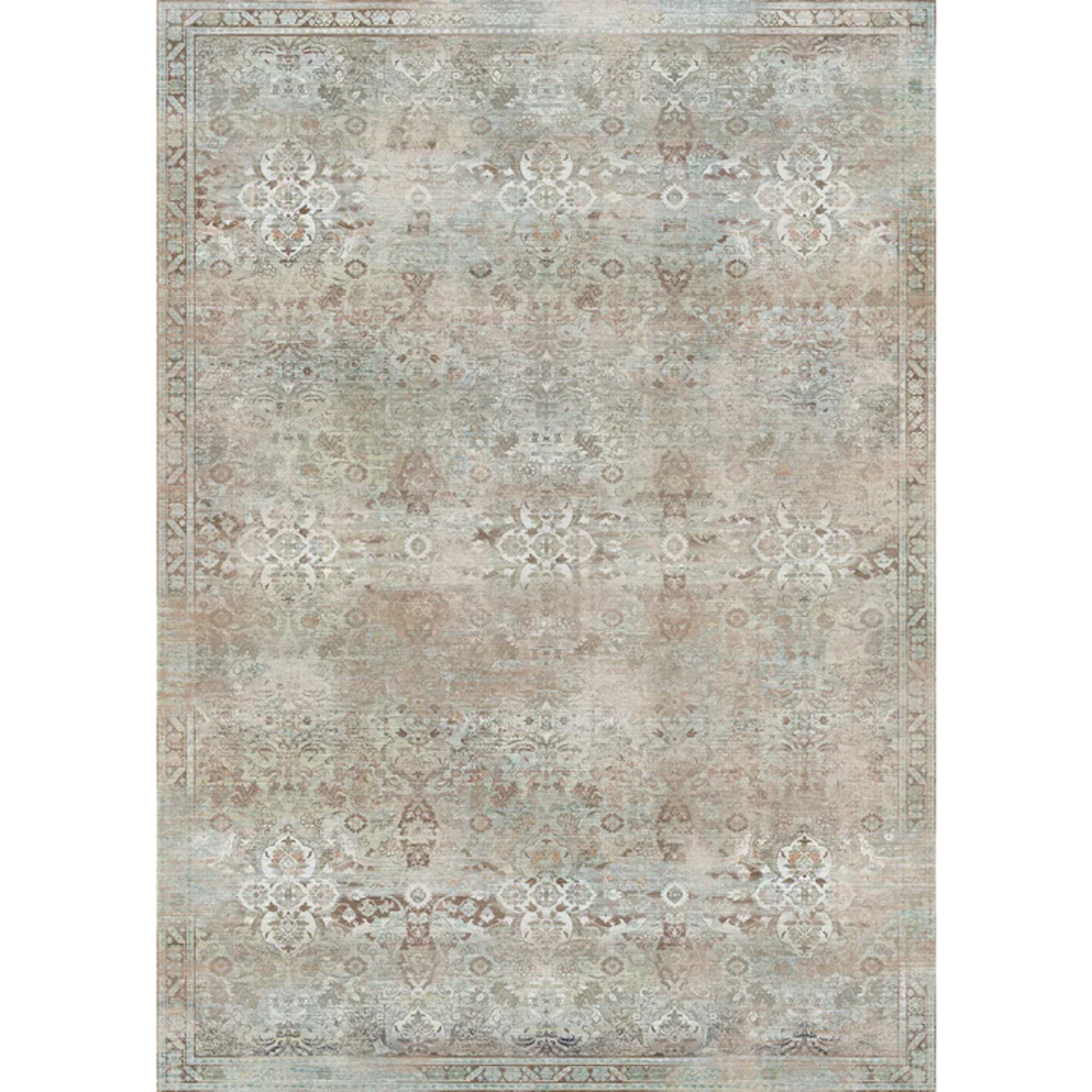 Tapis Kissara Beige Bleu