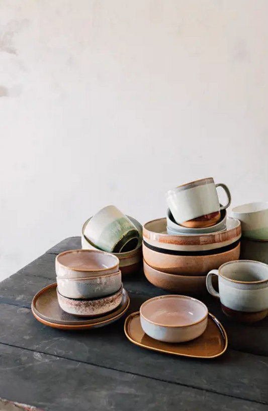 Sedona Stoneware Mug | Earth, Cream, and Steel Blue