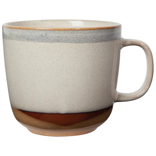 Tasse en grès Sedona |  Terre, crème et bleu acier