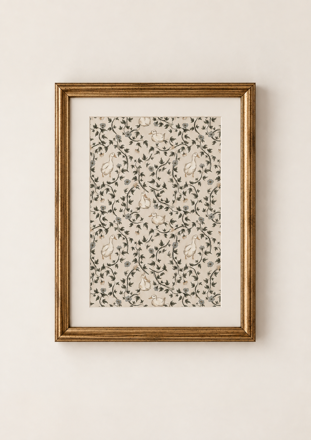 Illustration imprimée | « Oies vintage»