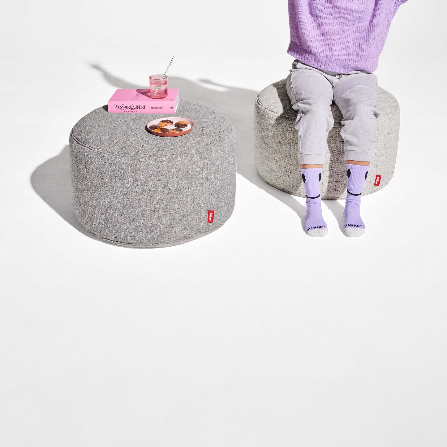 Pouf / ottoman | Marble ou Gridstone